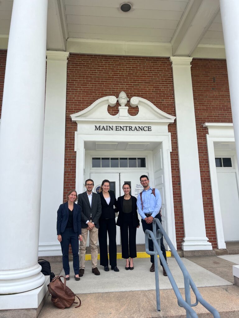 In September 2025 at Somerville District Court, 4 Consumer Protection Clinic students joined Clinic Director Alexa Rosenbloom to participate in small claims trials.